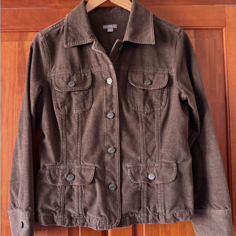 J. Jill Corduroy Denim Style Jacket